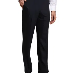 Park Avenue Blue Regular Fit Trousers image 4