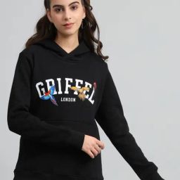 GRIFFEL Black Printed Hoodie-picture-37