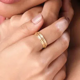 Mia by Tanishq 14k (585) Yellow Gold Retro Pop Casual Rings image 2