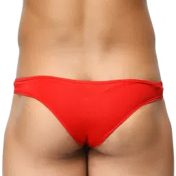 BASIICS by La Intimo White & Red Solid Briefs (Pack of 3) image 5