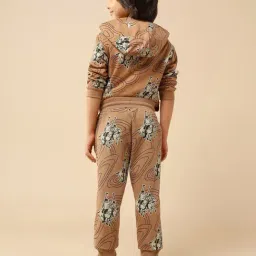 U.S. Polo Assn. Boys Brown Cotton Printed Joggers image 2