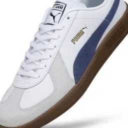 Puma Men's Army Trainer White & Club Navy Sneakers image 5