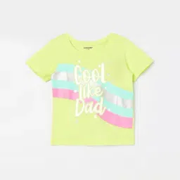 Juniors by Lifestyle Girls Lime Cotton Printed T-Shirt-picture-33