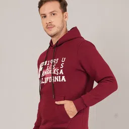 Davno Men Printed Hooded Sweatshirt image 4