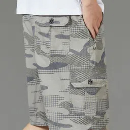 StyleCast x Revolte Men Camouflage Printed Regular Fit Cotton Shorts-picture-29