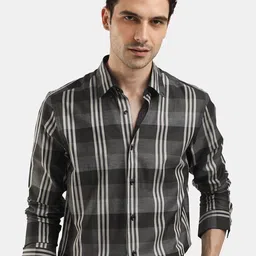 The Collection Men Classic Fit Checked Button-Down Collar Cotton Formal Shirt-picture-39