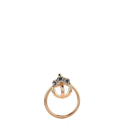 VALANOVA Women Hallmarked 14K Rose Gold & Certified Lab Grown Diamond 0.03cts Nosepin-image-58