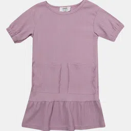 trendyol Half Sleeves Solid Top - Purple-picture-13