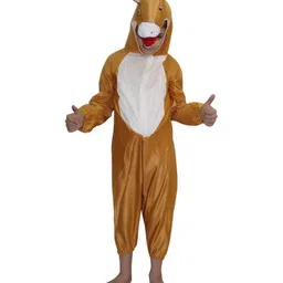 Kaku Fancy Dresses Horse Animal Theme Costume Set - Brown-picture-19