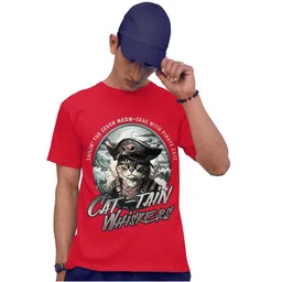 TeeSlix Unisex Red Tshirts image 2