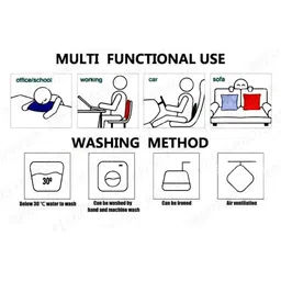 Dolce Casa Set Of 1 Checked Square Waffle Cotton Reversible Cushion Covers image 3