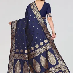 Moda Rapido Ethnic Motifs Zari Art Silk Heavy Work Banarasi Saree image 5