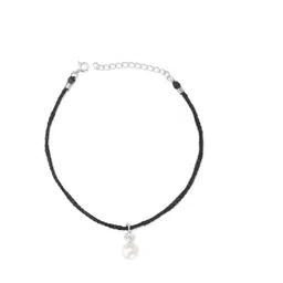 Whitehathi 925 Sterling Silver Zircon Anklet image 3