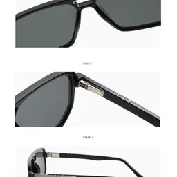 AUGEN Unisex Blue Lens & Blue Oversized Sunglasses with image 5