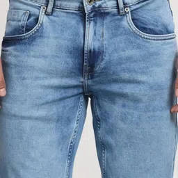 Mufti Men Slim Fit Mid-Rise Light Fade Stretchable Jeans image 4