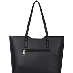 Lavie Black Solid Tote Bag image 5