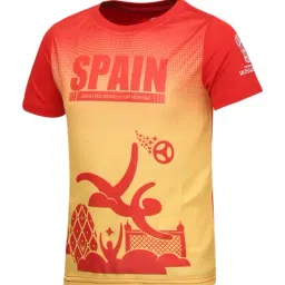 ALCIS Fifa Kids Red & Mustard Printed T-Shirt image 3