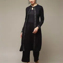 Rangriti Black Regular Fit Kurta-image-22