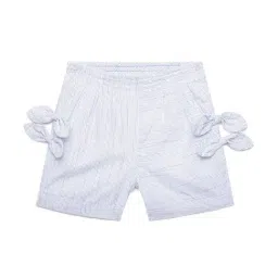 Under Fourteen Only Kids Off White Striped Shorts-picture-17