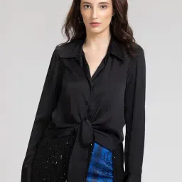 SHAYE Black Regular Fit Shirt-picture-29