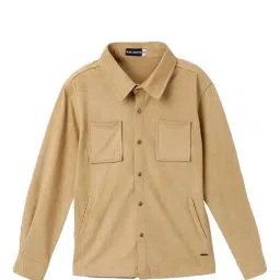 Blue Giraffe Kids Beige SolidShirt-image-16