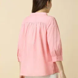 Allen Solly Pink Cotton Regular Fit Top image 2