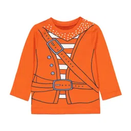 Mothercare Kids Orange Printed Full Sleeves T-Shirt-image-98
