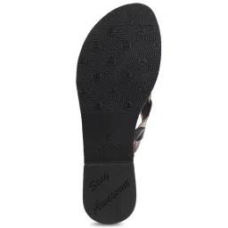 Mochi Women's Black Thong Sandals image 4
