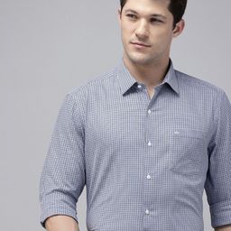 Arrow Manhattan Slim Fit Checked Pure Cotton Formal Shirt-picture-14