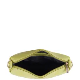 Metro Green Synthetic Textured Sling Handbag image 3