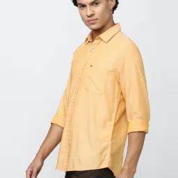 Peter England Casuals Yellow Slim Fit Shirt image 3