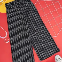 Pantaloons Junior Black Striped Palazzo-picture-19