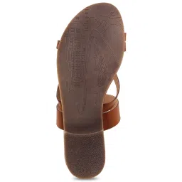 Mochi Women's Tan Toe Ring Sandals image 4