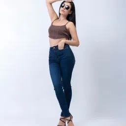 Guess Blue Solid Jeans image 5