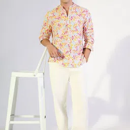 SHOWOFFFF Men Comfort Floral Printed Casual Shirt image 3