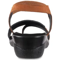 Metro Women's Tan Sling Back Wedges image 5