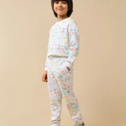 U.S. Polo Assn. Boys White Cotton Printed Joggers image 3