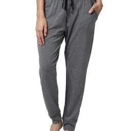 Enamor Grey Textured Joggers image 1