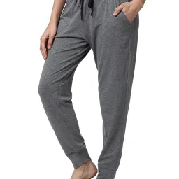 Enamor Grey Textured Joggers image 3