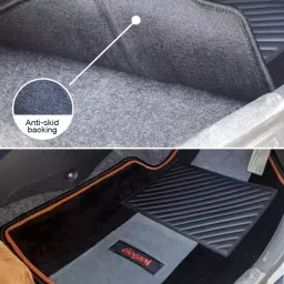 Elegant Edge Black And Beige Carpet Car Mat Compatible With Renault Duster image 3