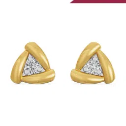 Emori 14k Yellow Gold & Lab Grown Diamond Triangle Stud Earrings-picture-38