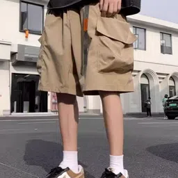 StyleCast Men Mid-Rise Regular Fit Cargo Shorts image 2