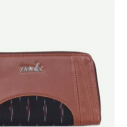 ZOUK Women Ethnic Motifs Printed Leather Zip Around Wallet image 4