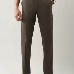 Arrow Brown Regular Fit Trousers image 4