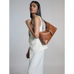 MIRAGGIO Tan Heather Hobo Bag image 1