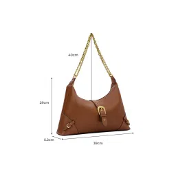 MIRAGGIO Tan Heather Hobo Bag image 3