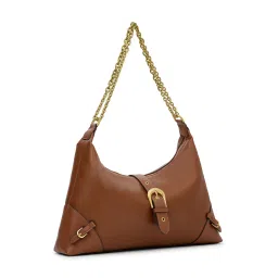 MIRAGGIO Tan Heather Hobo Bag image 5