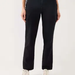 Spykar Black Cotton Straight Fit Jeans-image-55
