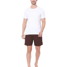 UnderJeans by Spykar Brown Printed Boxers image 5