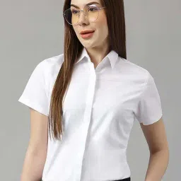 Hancock White Cotton Slim Fit Shirt-picture-40